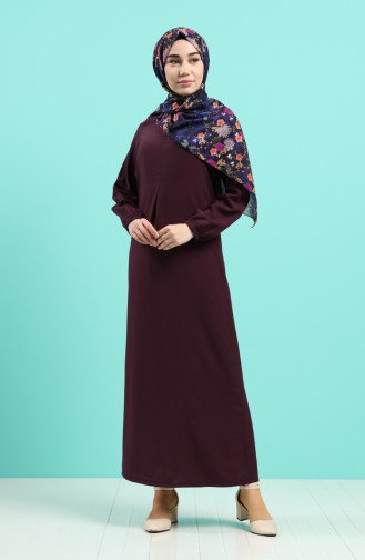 Lila Hijab Kleider 4006-07