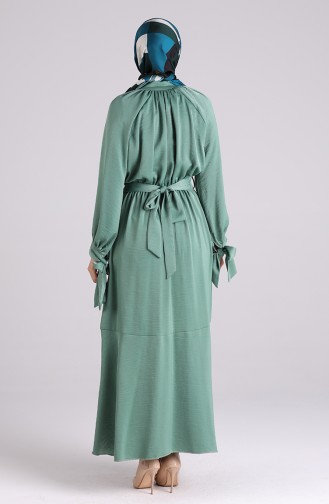 Robe Hijab Vert noisette 1050-05