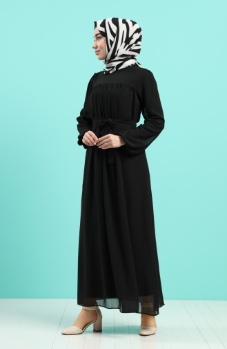 Robe Hijab Noir 3055-03