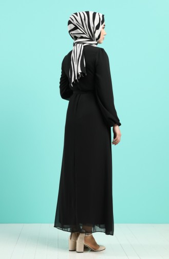 Black İslamitische Jurk 3055-03