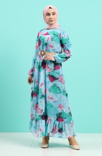 Robe Hijab Vert 5149A-02