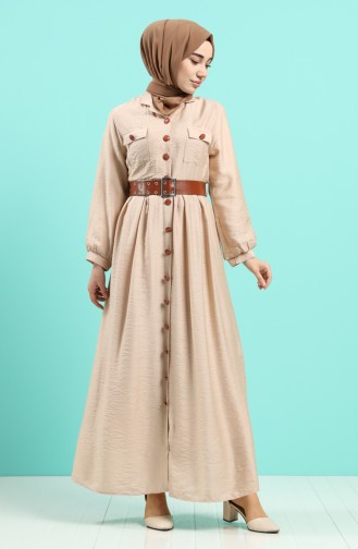 Robe Hijab Beige 8094-03