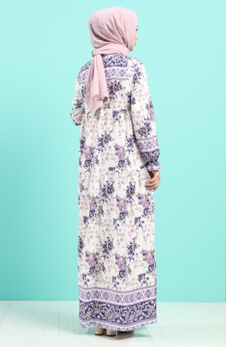 Robe Hijab Pourpre 8099-03