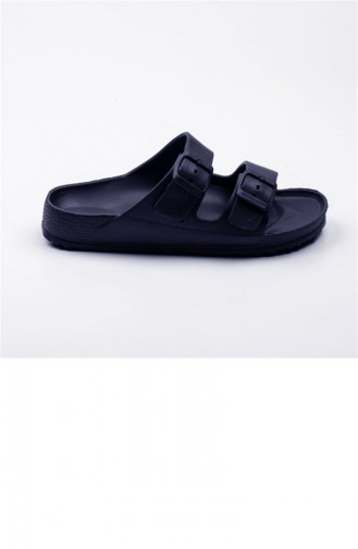 Navy Blue Summer slippers 3380.LACIVERT