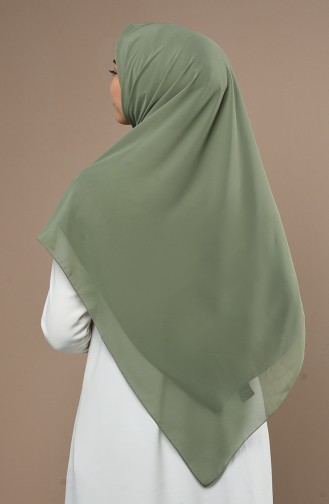 Echarpe Crêpe Grande Taille 50024-111 Vert Khaki 111