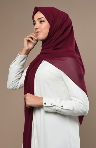 Echarpe Crêpe Grande Taille 50024-124 Cerise 124