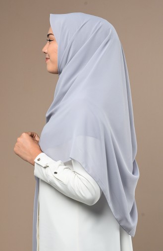 Echarpe Crêpe Grande Taille 50024-13 Gris 13