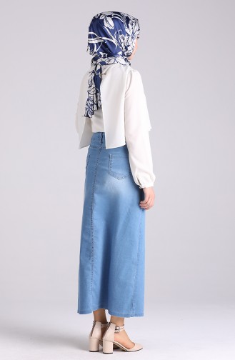 Denim Blue Skirt 2310A-01