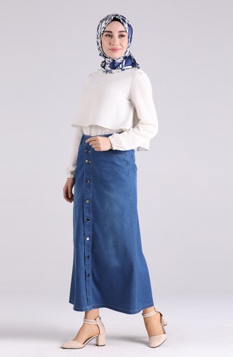 Navy Blue Skirt 2310A-02