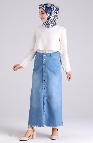 Denim Blue Skirt 2310B-02