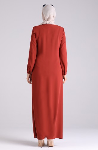 Brick Red Abaya 19017-04