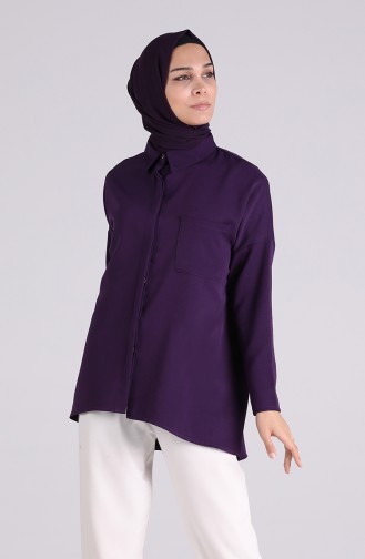 Purple Overhemdblouse 7110-04
