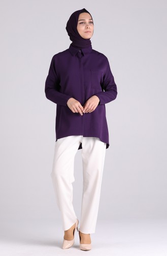 Purple Overhemdblouse 7110-04