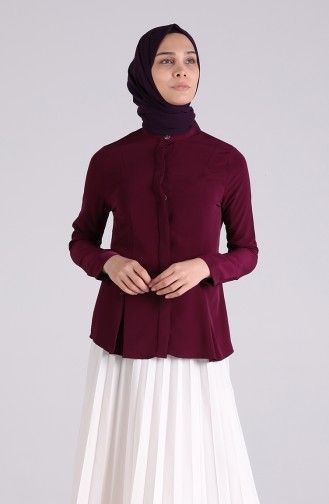 Purple Overhemdblouse 6000-03