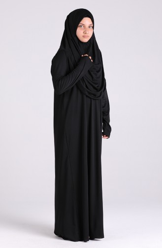 Waiter Size Prayer Dress 0930-01 Black 0930-01