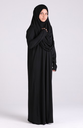 Black Praying Dress 0920-01