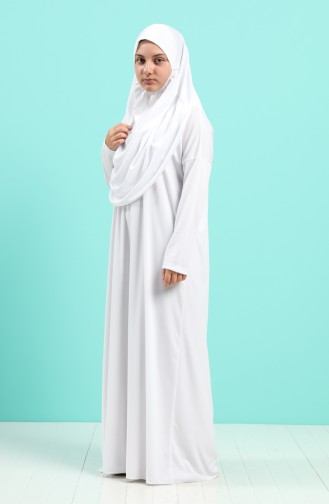 Waiter Size Prayer Dress 0930-06 White 0930-06
