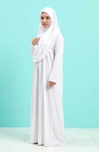 Kids Prayer Dress 0920-06 White 0920-06