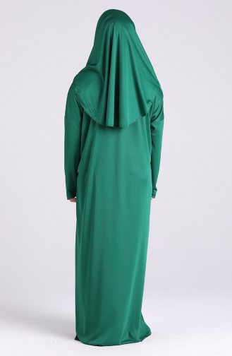 Waiter Size Prayer Gown 0930-07 Emerald Green 0930-07