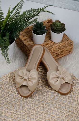 Cream Summer slippers 0004-16