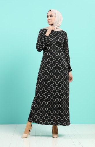 Robe Hijab Noir 8878-01