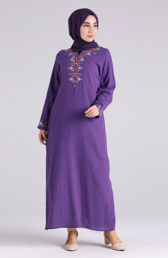 Purple Hijab Dress 0074-04