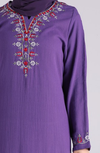 Purple Hijab Dress 0074-04