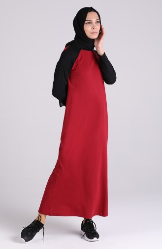 Robe Hijab Bordeaux 0510-02