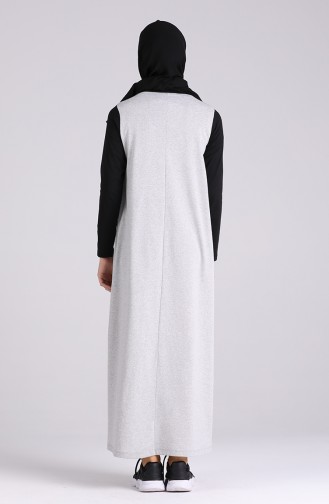 Grau Hijab Kleider 0510-04