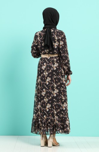 Robe Hijab Noir 3057-04