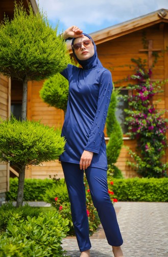Navy Blue Swimsuit Hijab 1012-01