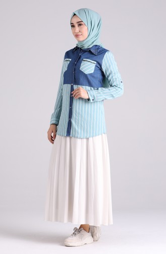 Navy Blue Tunics 2032A-02