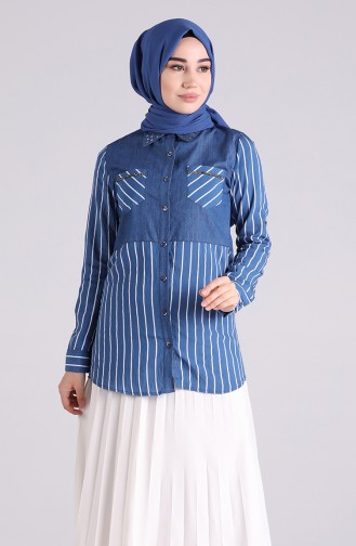 Navy Blue Tuniek 2032A-03