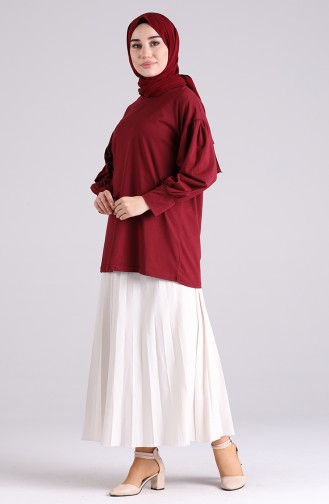 Claret Red Blouse 4003-05