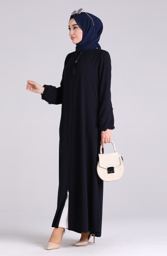 Navy Blue Abaya 4817-01