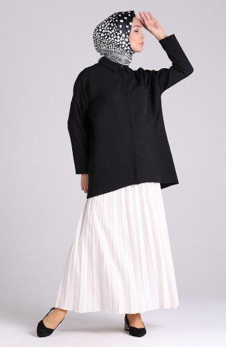 Black Overhemdblouse 7110-01