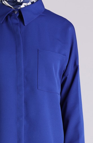 Saxon blue Overhemdblouse 7110-03