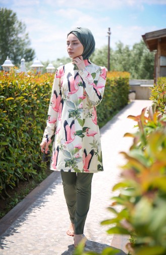 Khaki Hijab Badeanzug 1966-01