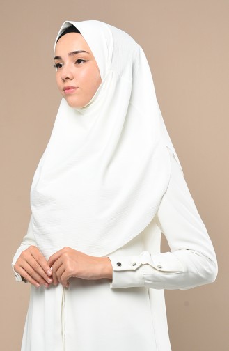 Büyük Boy Peçe Şal 1131-05 Krem