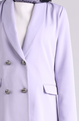 Double Breasted Collar Jacket Trousers Double Suit 5546-06 Lilac 5546-06