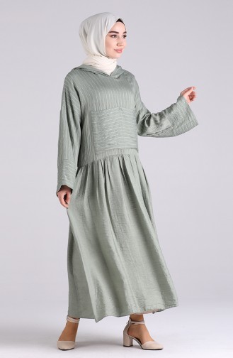 Robe Hijab Vert noisette 20019-01