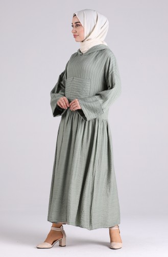 Robe Hijab Vert noisette 20019-01