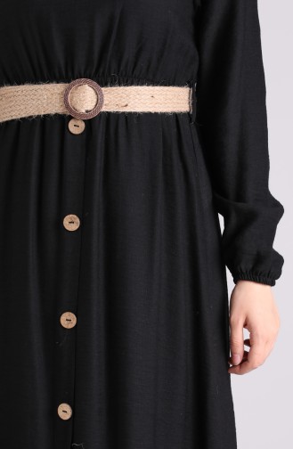 Schwarz Hijab Kleider 0029-05