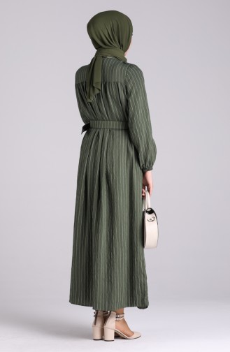 فستان أخضر داكن 0051-01