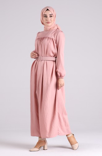 Powder Hijab Dress 0051-03