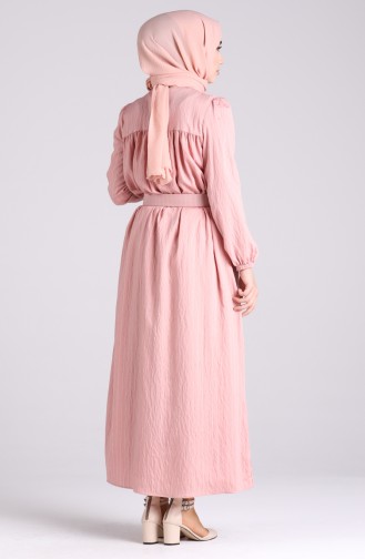 Powder Hijab Dress 0051-03
