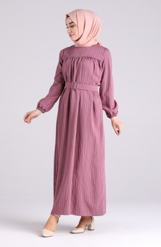 Robe Hijab Rose Pâle 0051-04