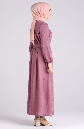 Robe Hijab Rose Pâle 0051-04