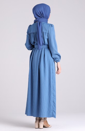 Indigo Hijab Dress 0051-05