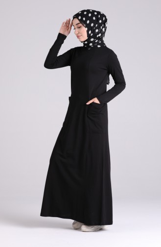 Robe Hijab Noir 0321-04